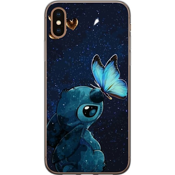 Apple iPhone X Gennemsigtig cover Stitch sommerfugl