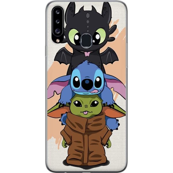 Kompatibelt Mobildeksel til Samsung Galaxy A20s Lilo og Stitch