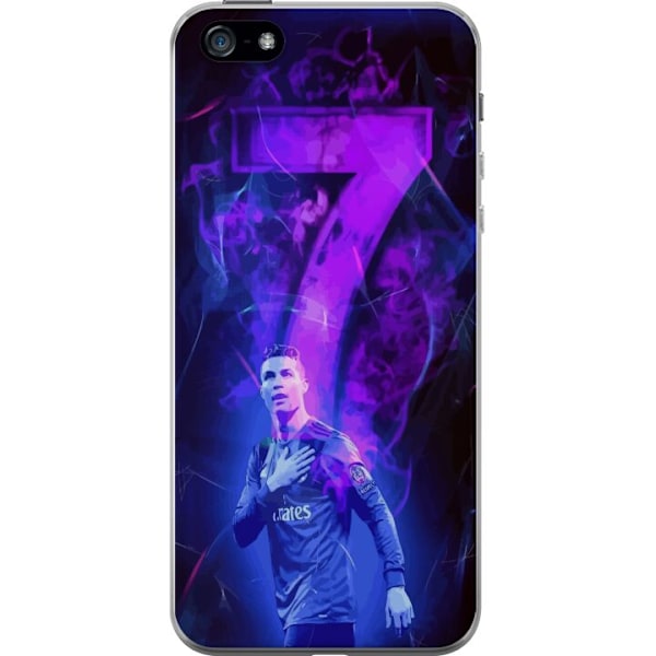 Apple iPhone 5 Läpinäkyvä kuori Ronaldo 7 - Jalkapallolegen