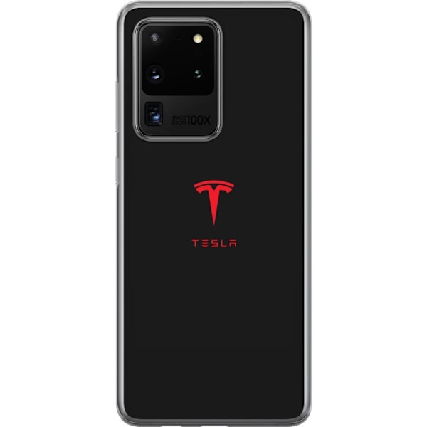 Samsung Galaxy S20 Ultra Genomskinligt Skal Tesla