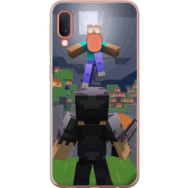 Samsung Galaxy A20e Genomskinligt Skal Minecraft