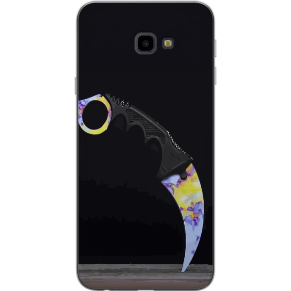 Samsung Galaxy J4+ Gjennomsiktig deksel Karambit / Butterfly /