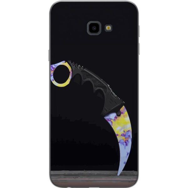 Samsung Galaxy J4+ Läpinäkyvä kuori Karambit / Butterfly /