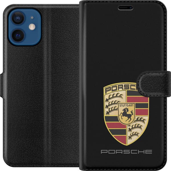 Kompatibel Tegnebogsetui til Apple iPhone 12 mini Porsche