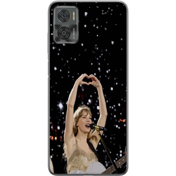 Motorola Moto E22i Gennemsigtig cover Taylor Swift