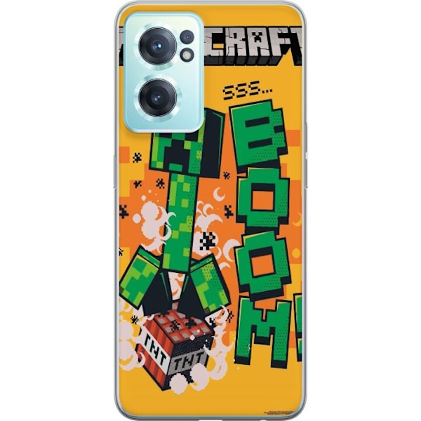 OnePlus Nord CE 2 5G Genomskinligt Skal Minecraft Boom