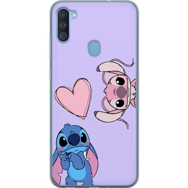 Samsung Galaxy A11 Läpinäkyvä kuori Stitch Mode