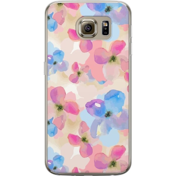 Samsung Galaxy S6 Gjennomsiktig deksel Blomsterlykke