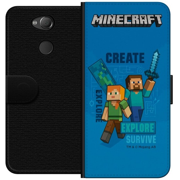 Sony Xperia XA2 Tegnebogsetui Minecraft Huler