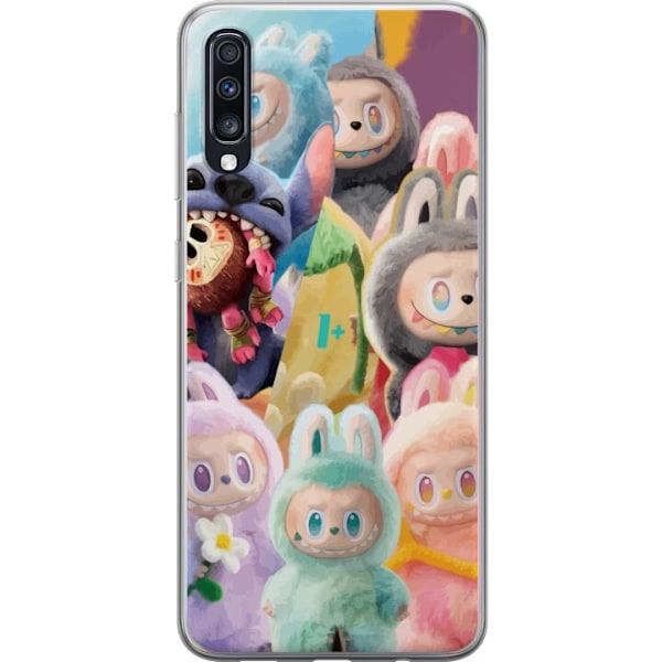 Samsung Galaxy A70 Läpinäkyvä kuori iso