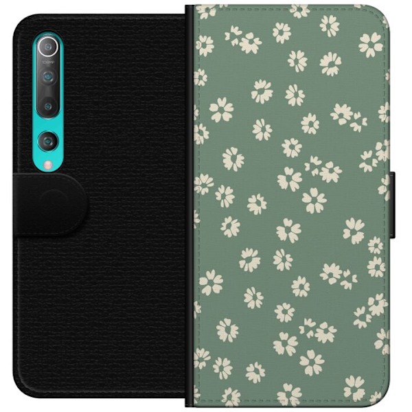 Xiaomi Mi 10 5G Tegnebogsetui Blomsterdrøm - Farverigt Blomstermønster