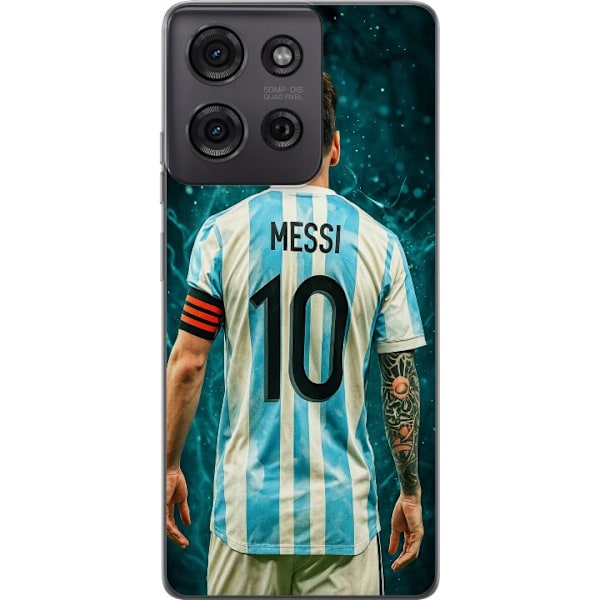 Motorola Moto G75 Gennemsigtig cover Messi