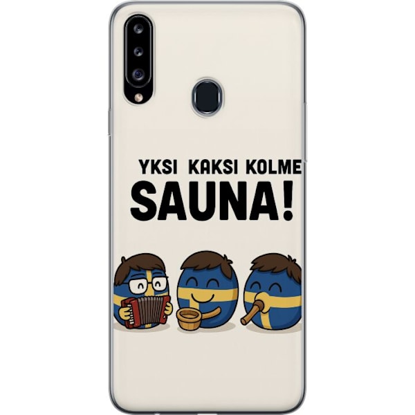 Samsung Galaxy A20s Gennemsigtig cover Festivalen Kaj Bara Bad