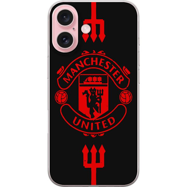 Apple iPhone 16 Läpinäkyvä kuori ManchesterUnited