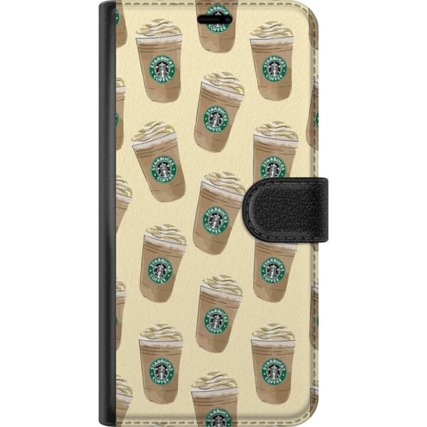 Kompatibel Tegnebogsetui til Apple iPhone 12 mini Kaffe Mønster