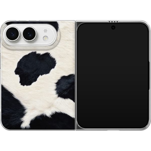 Kompatibel Mobilcover til Apple iPhone Duo Sort-hvide ko-pletter hvid