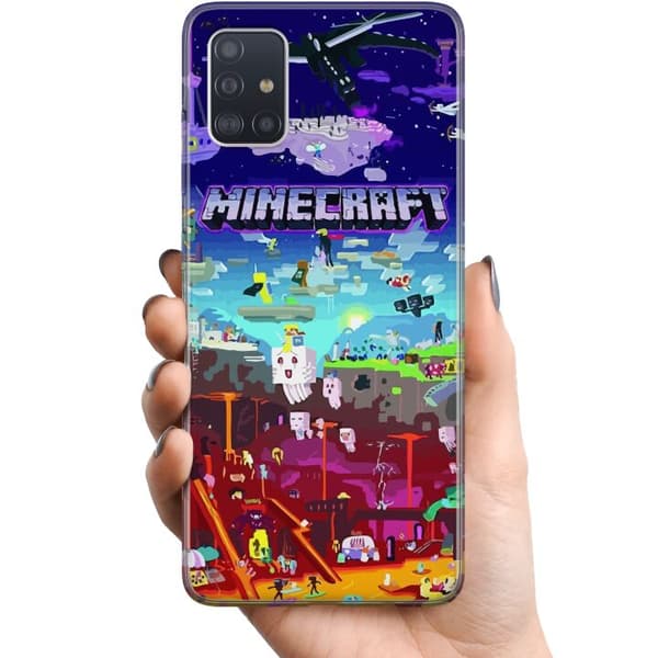 Kompatibelt Mobildeksel til Samsung Galaxy A51 MineCraft