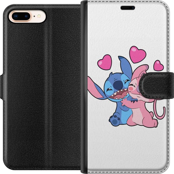 Yhteensopiva Lompakkokotelo Apple iPhone 8 Plus Lilo & Stitch