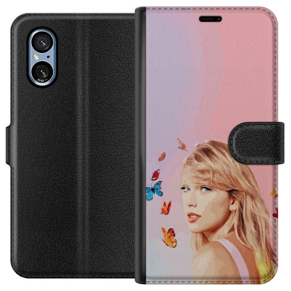 Sony Xperia 10 VI Tegnebogsetui Taylor Swift Sommerfugle