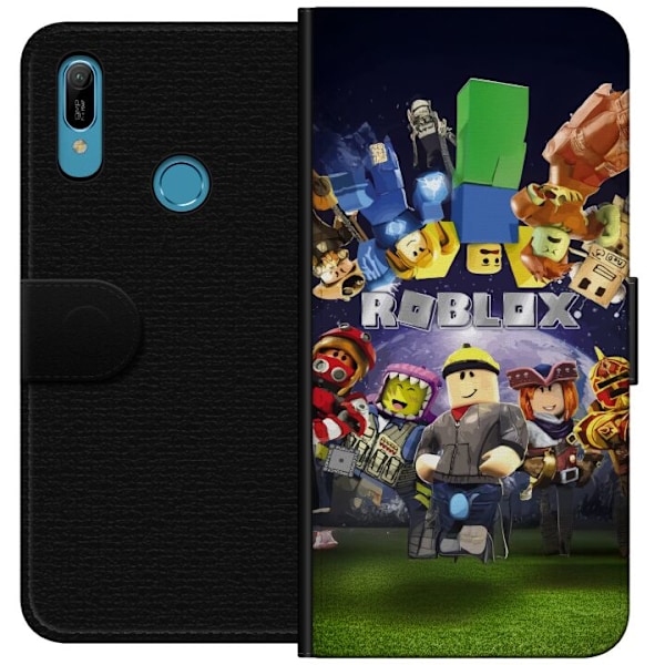 Huawei Y6 (2019) Lompakkokotelo Roblox Maailma - Pelaamisseikkailu Lapsille ja Nuorille
