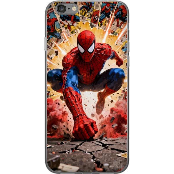 Kompatibelt Mobildeksel til Apple iPhone 6s Spider Man action