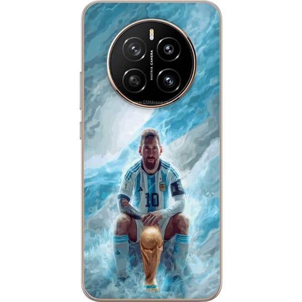 Kompatibelt Mobildeksel til Honor Magic7 Lionel Messi Världsmästare blå