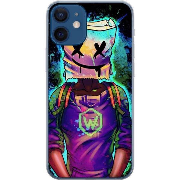 Kompatibelt Mobilskal till Apple iPhone 12 mini Fortnite Marshmello