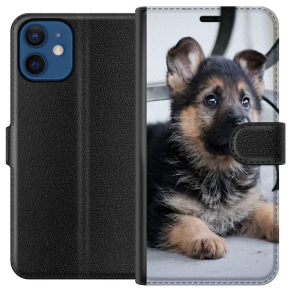 Yhteensopiva Lompakkokotelo Apple iPhone 12 Saksanpaimenkoira Puppy
