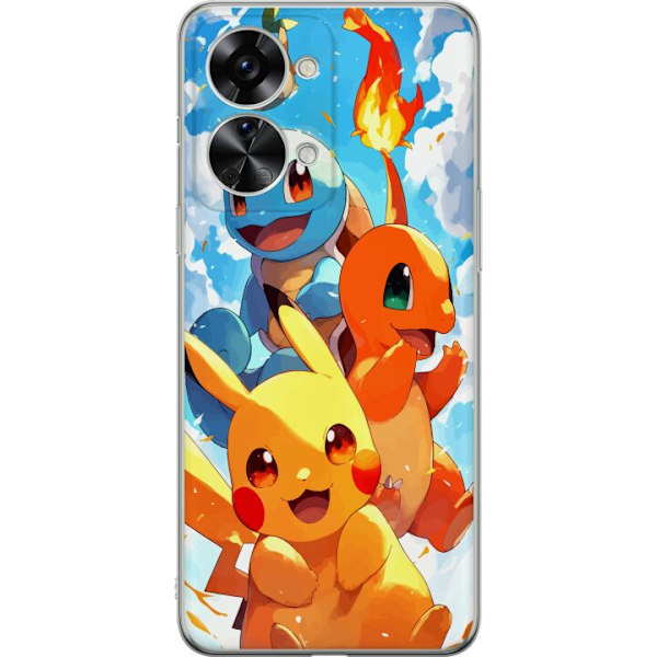 OnePlus Nord 2T Läpinäkyvä kuori Pocket Creatures - innoitt
