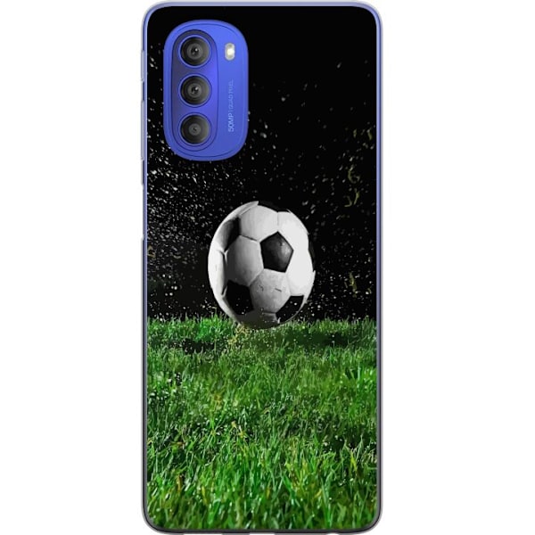 Motorola Moto G51 5G Gjennomsiktig deksel Fotballhandling