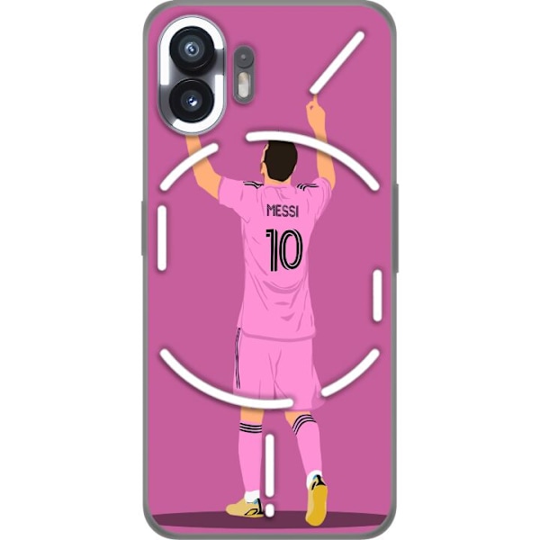 Nothing Phone (2) Gjennomsiktig deksel Lionel Messi