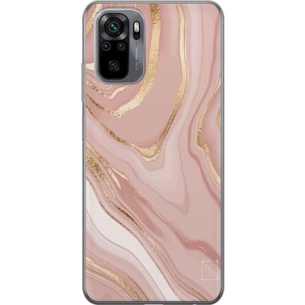 Kompatibelt Mobilskal till Xiaomi Redmi Note 10S Marmor Rosa