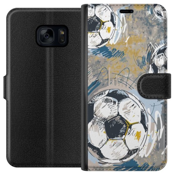 Samsung Galaxy S7 Plånboksfodral Fotboll