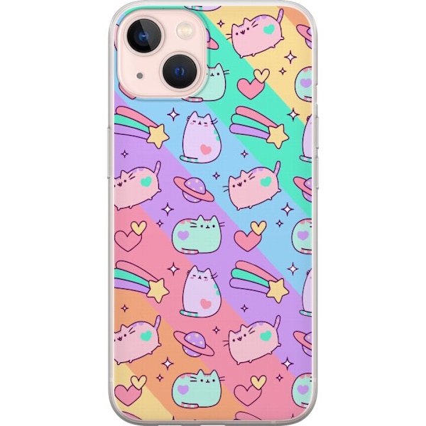 Apple iPhone 13 mini Genomskinligt Skal Unicorn Katt