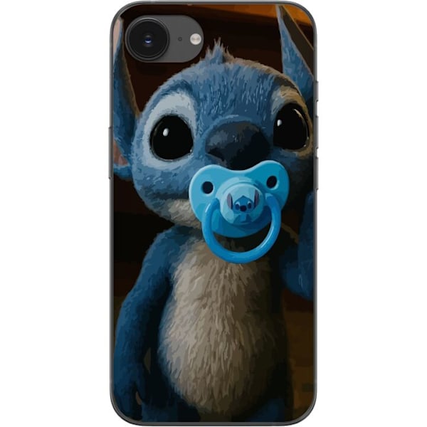 Apple iPhone 16e Läpinäkyvä kuori Stitch & Napp - vauvateema söpöllä hahmolla