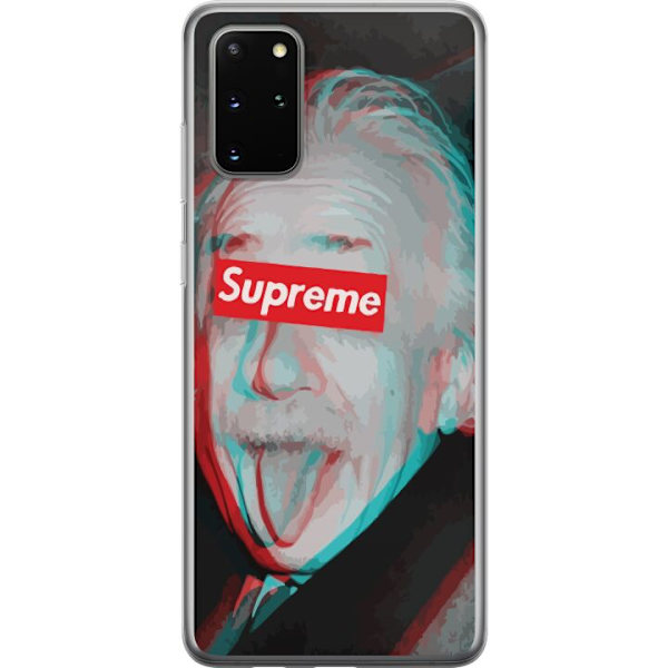 Samsung Galaxy S20+ Genomskinligt Skal Supreme Albert Einstein 3D Motiv Streetwear Design Populär Vetenskap Ikoniskt Grafiskt Urban Art