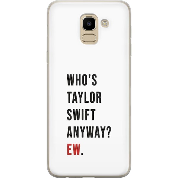 Samsung Galaxy J6 Gennemsigtig cover Taylor Swift