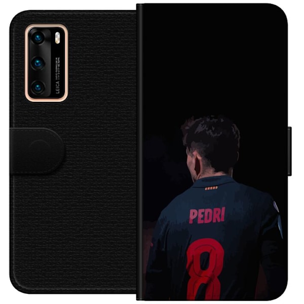 Huawei P40 Lompakkokotelo Pedri FC Barcelona Jalkapallo Espanj