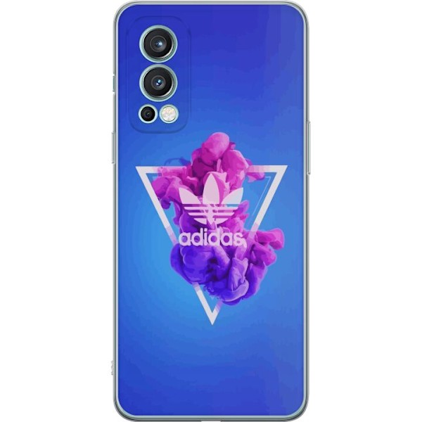 OnePlus Nord 2 5G Läpinäkyvä kuori Adidas-inspiroitunut sin