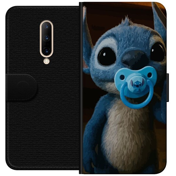 OnePlus 7 Pro Tegnebogsetui Stitch & Napp - babytema med sød karakter