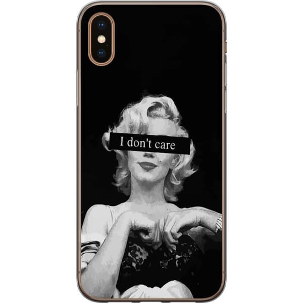 Kompatibelt Mobilskal till Apple iPhone XS I don't care