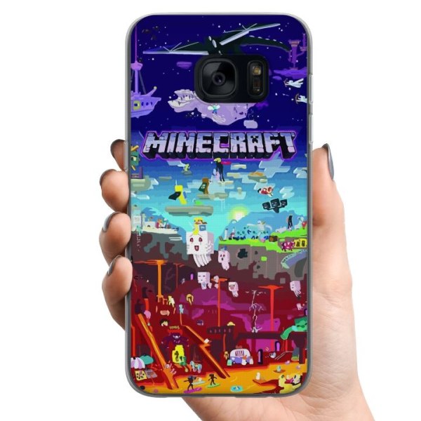 Samsung Galaxy S7 TPU Mobildeksel MineCraft
