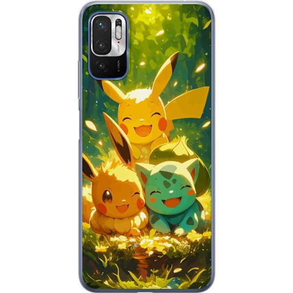 Xiaomi Redmi Note 10 5G Läpinäkyvä kuori Pixelmonster pelit