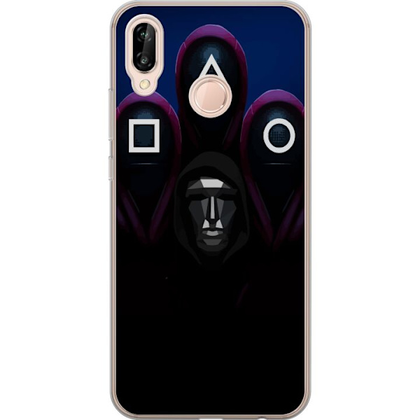 Huawei P20 lite Läpinäkyvä kuori Squid Game Kausi 3 Uudet Ikoni Suosittu Sarja TV Motiivi Aasialainen Draama Trendikäs Graafinen Suunnittelu