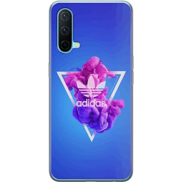 OnePlus Nord CE 5G Genomskinligt Skal Adidas-inspirerad blå design – sportigt motiv med retrovibe i blå toner