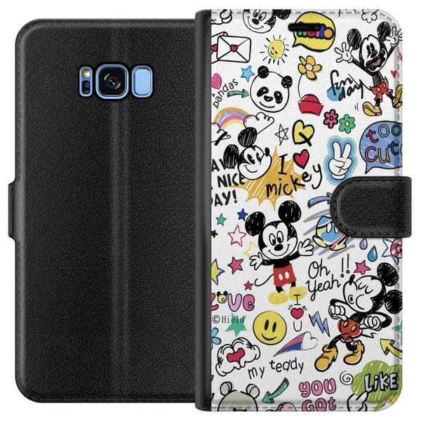 Kompatibel Tegnebogsetui til Samsung Galaxy S8 Mickey Mouse