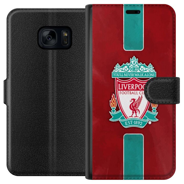 Samsung Galaxy S7 Tegnebogsetui Liverpool FC - Klassisk Fodbol