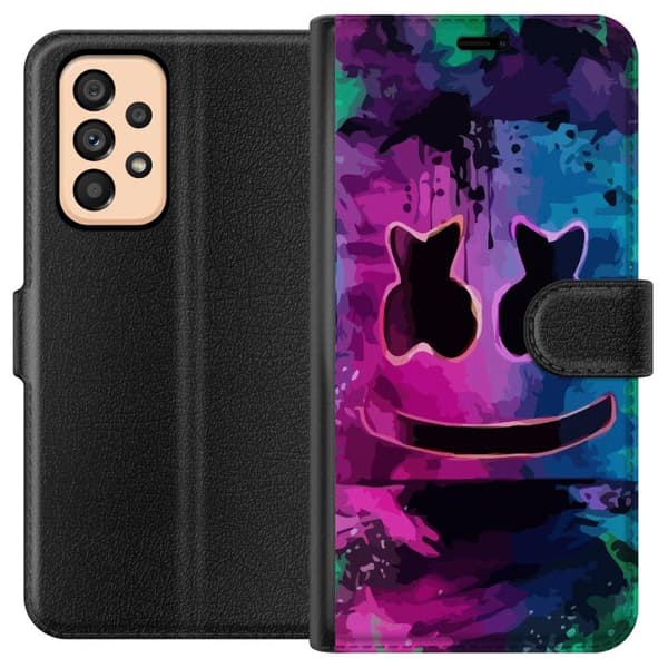 Kompatibelt Plånboksfodral till Samsung Galaxy A53 5G Marshmello Fortnite