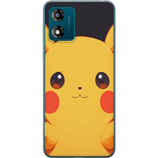 Motorola Moto E13 Gennemsigtig cover Pikachu