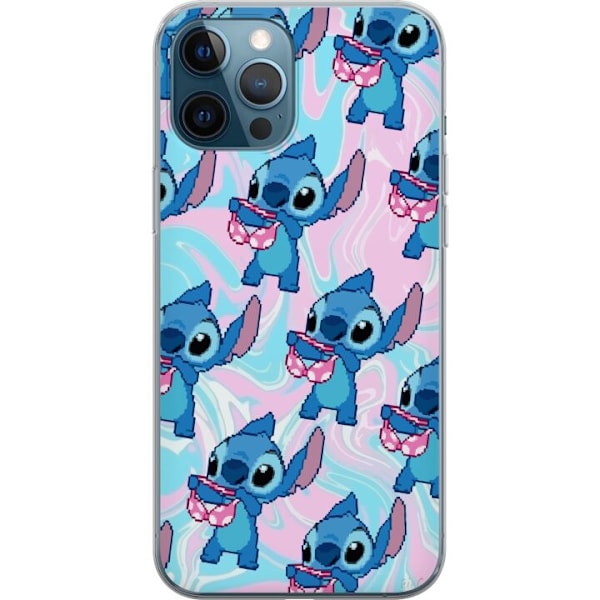 Apple iPhone 12 Pro Genomskinligt Skal Stitch Retro